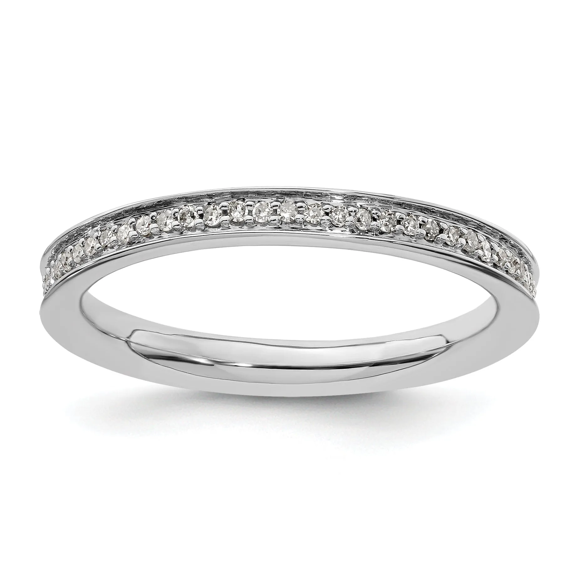 Sterling Silver Stackable Expressions Diamond Ring