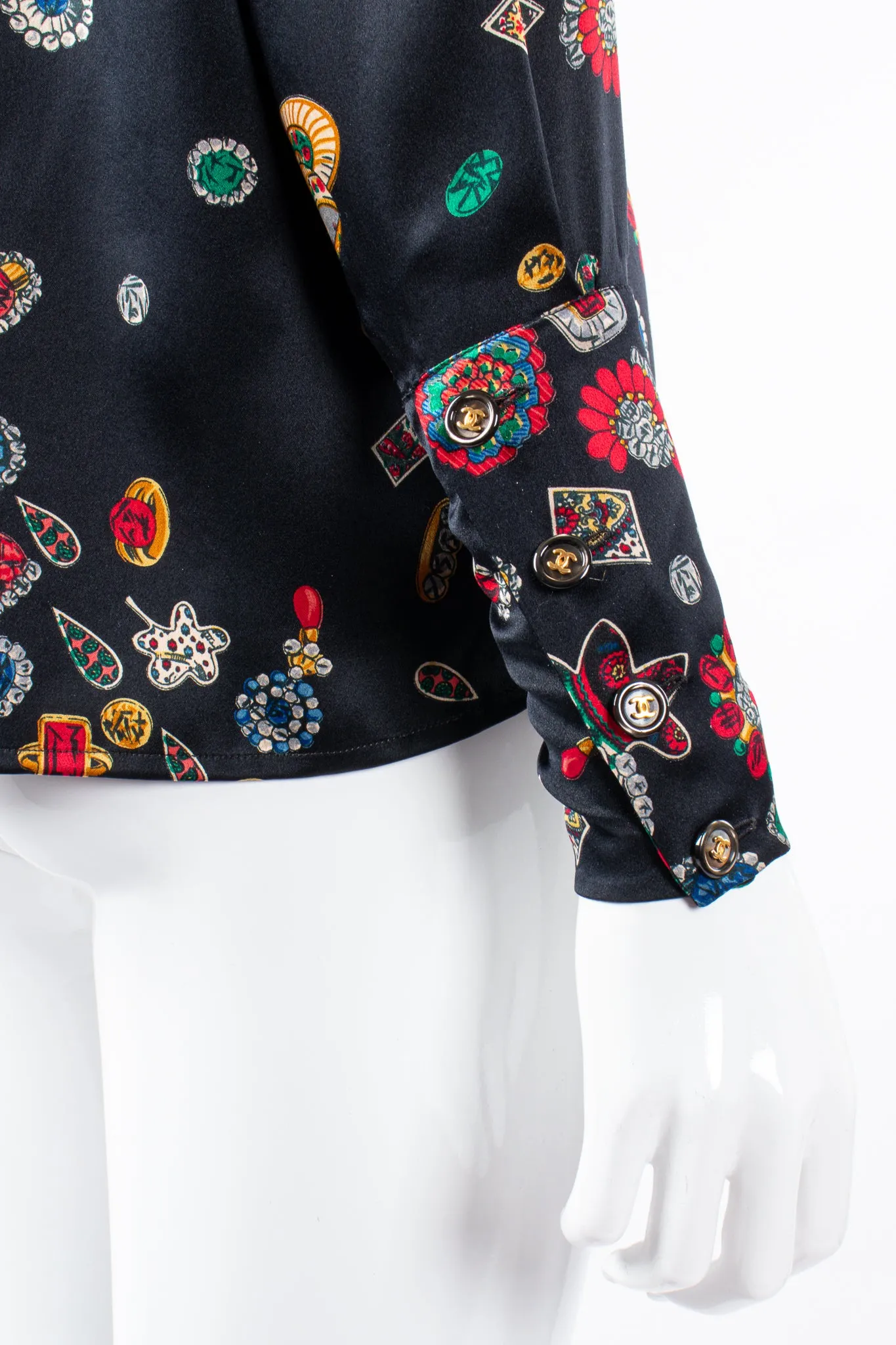 Teatime Jewels Silk Scarf Blouse